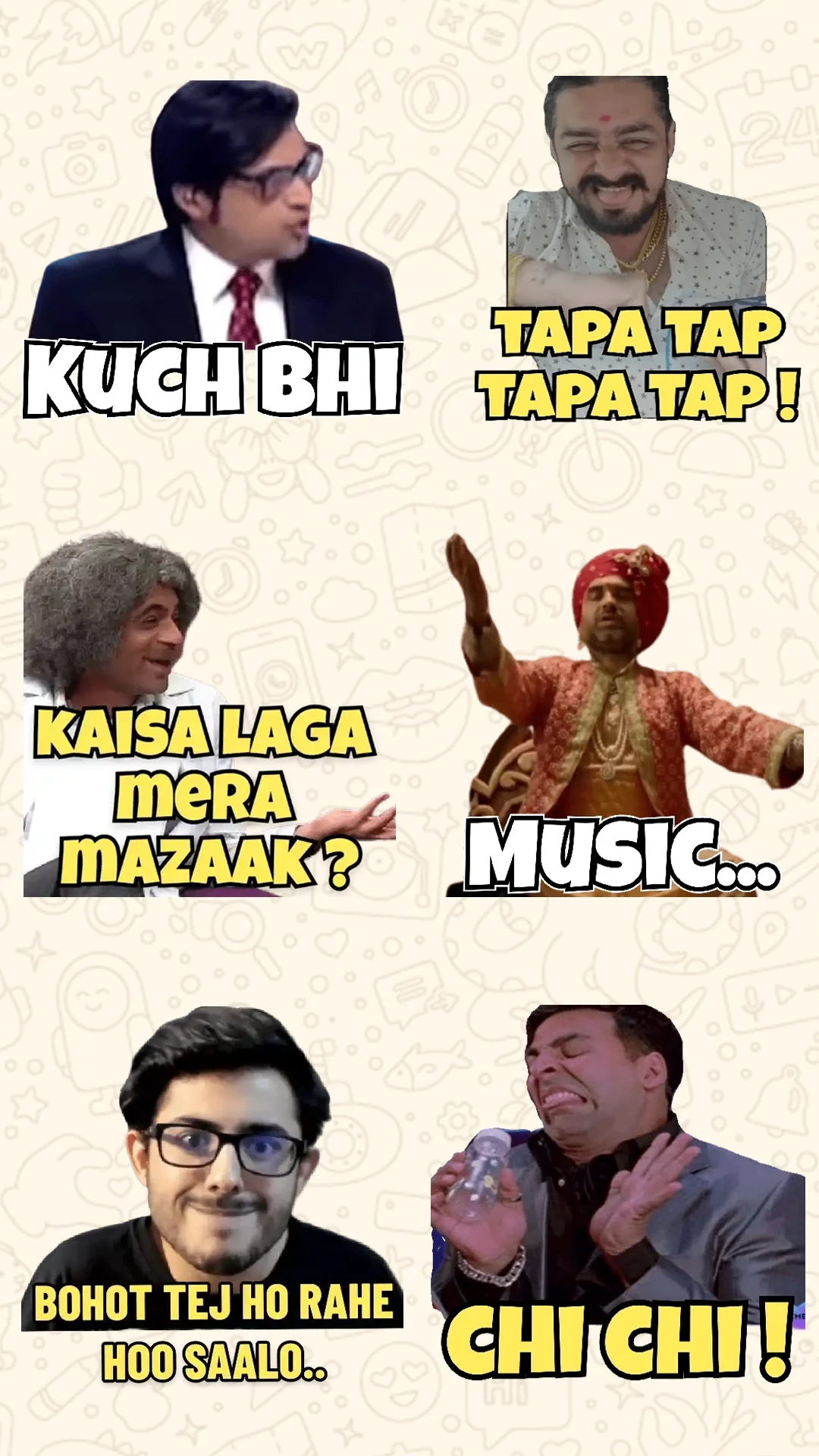 Hindi Stickers Funny WASticker screenshot